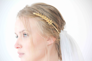 Goddess Crown Headpiece Veil  #4030 bridal Blushfashion