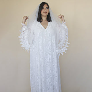 Ivory Tulle Veil, wedding tulle veil, soft wedding veil, custom length veil 4052 Custom Order Blushfashion