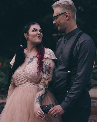 Curvy Fairy Blush pink wrap lace bohemian wedding dress, butterfly sleeves  #1293 Maxi Blushfashion
