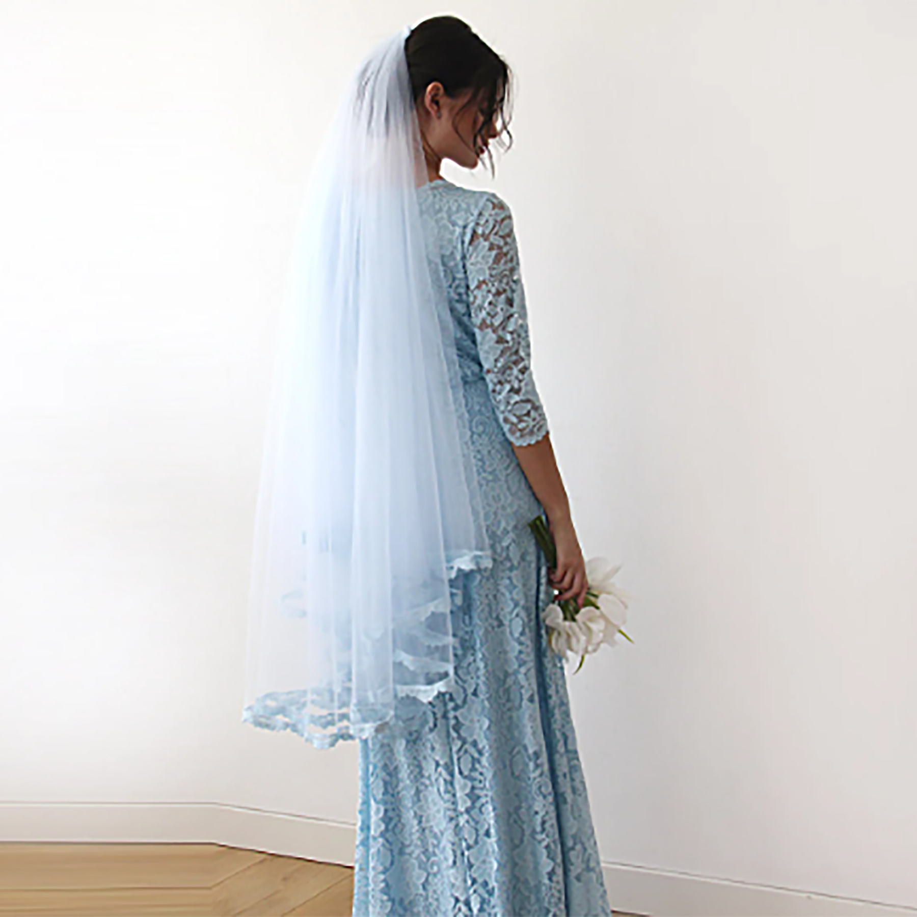 blue wedding dress with veil Image result for blue wedding dress with white veil