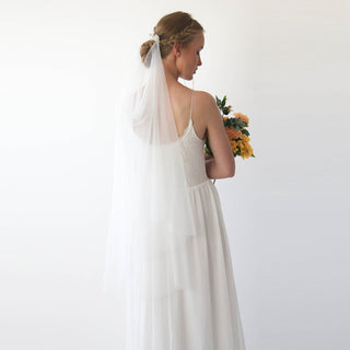 Pearl Tulle Wedding Draped Veil  #4033 Accessories Blushfashion