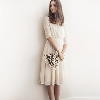 Midi Lace bridal A-line wedding  skirt #3020 bridal Custom Order Blushfashion