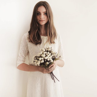 Midi Lace bridal A-line wedding  skirt #3020 bridal Blushfashion