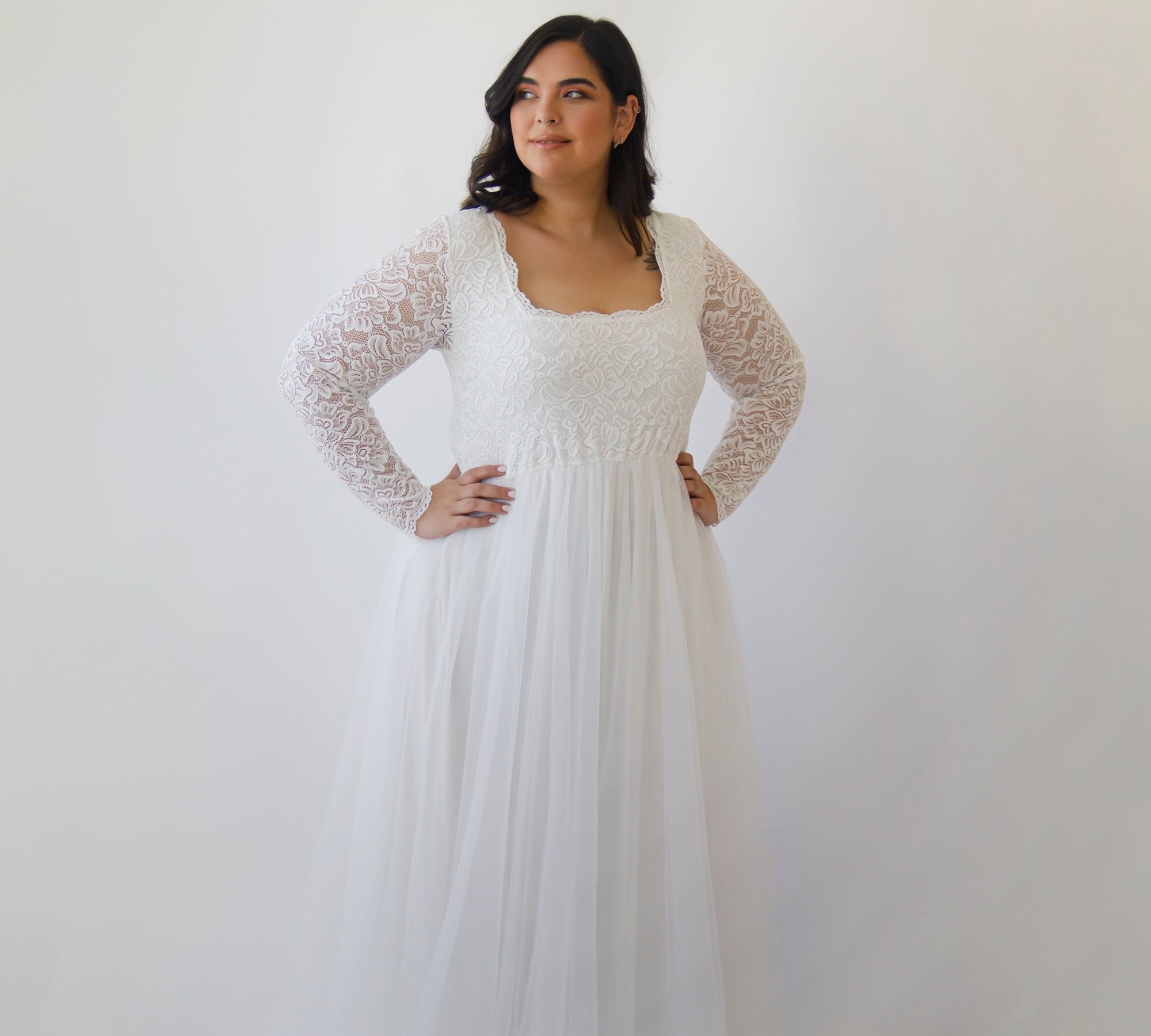 Curvy Tulle & Lace Dress #1320 Curvy Tulle & Lace Dress #1320