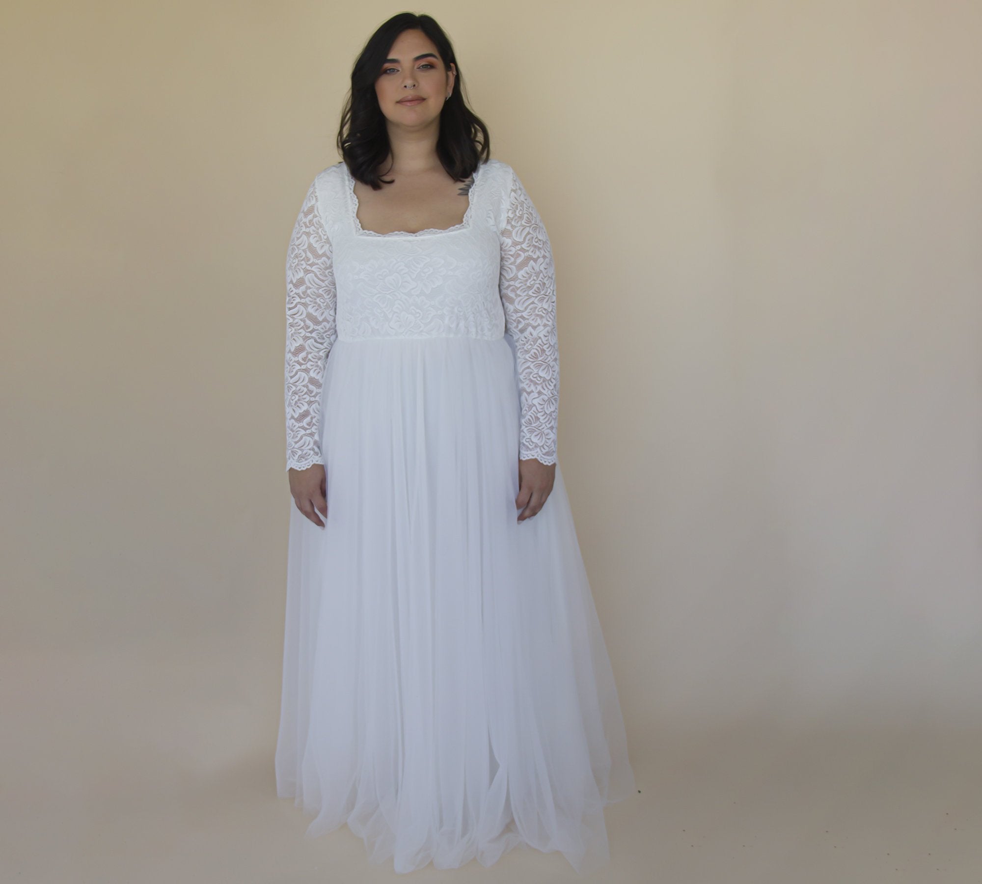 Curvy Tulle & Lace Dress #1320 Curvy Tulle & Lace Dress #1320