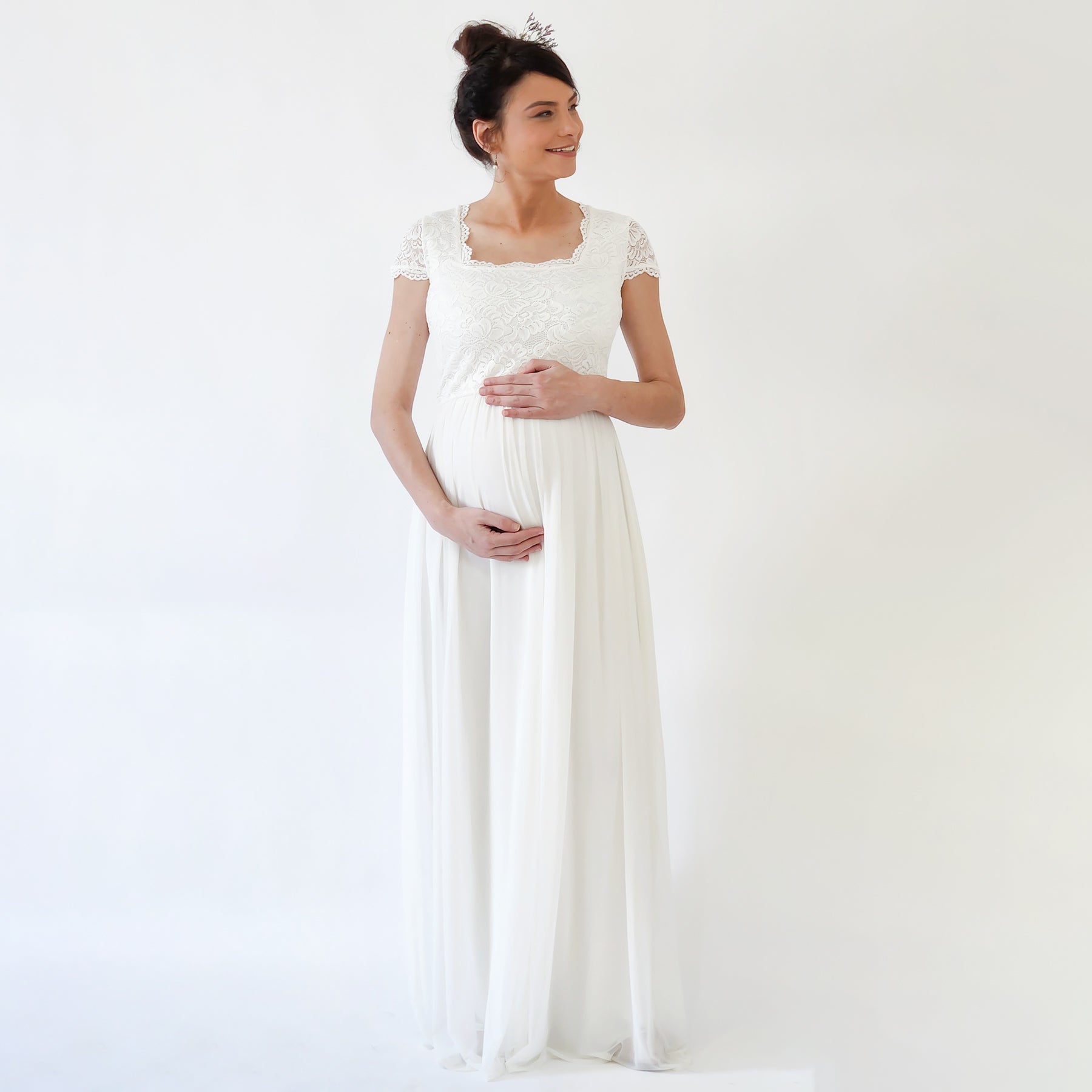 Maternity Cape SleevesDress #7013 Maternity Cape SleevesDress #7013