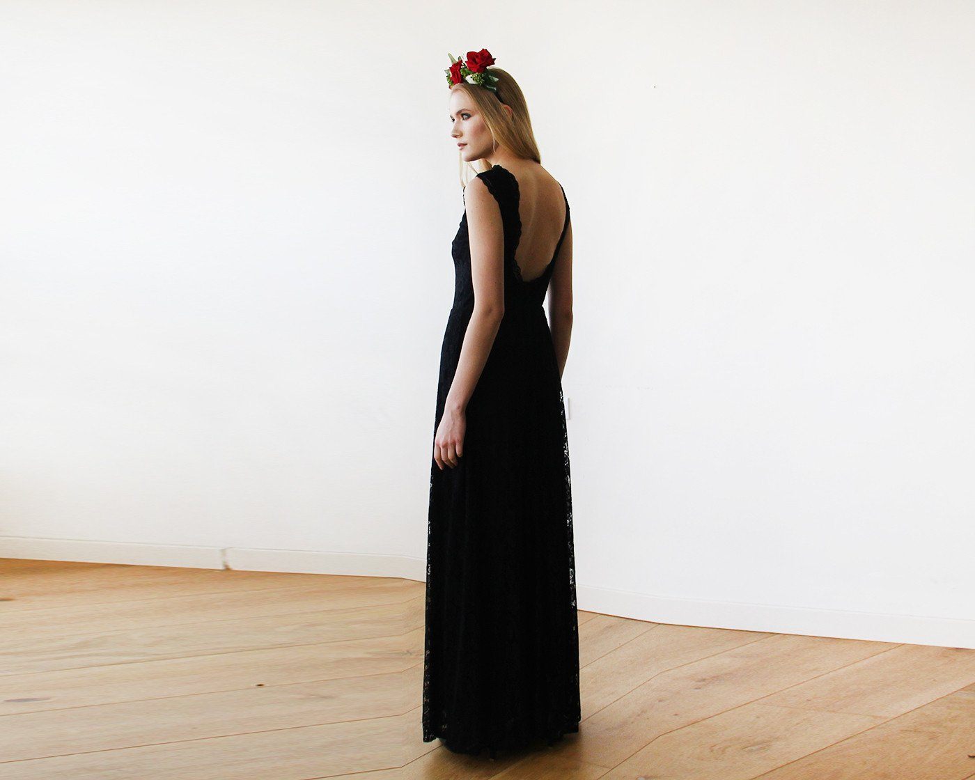 lace open back maxi dress Ailani Lace-Up Back Maxi Dress Sparkle Pink