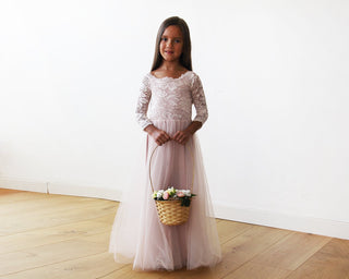 Pink Off-The-Shoulder Wedding Lace & Tulle Train Dress  #1162 dress Blushfashion