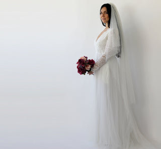 Dots tulle Wedding Veil #4019 Accessories Blushfashion LTD