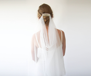 Wedding Boho Draped Veil #4032 Accessories Blushfashion LTD
