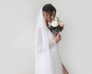 Wedding dots tulle Veil  #4019 Accessories Blushfashion LTD