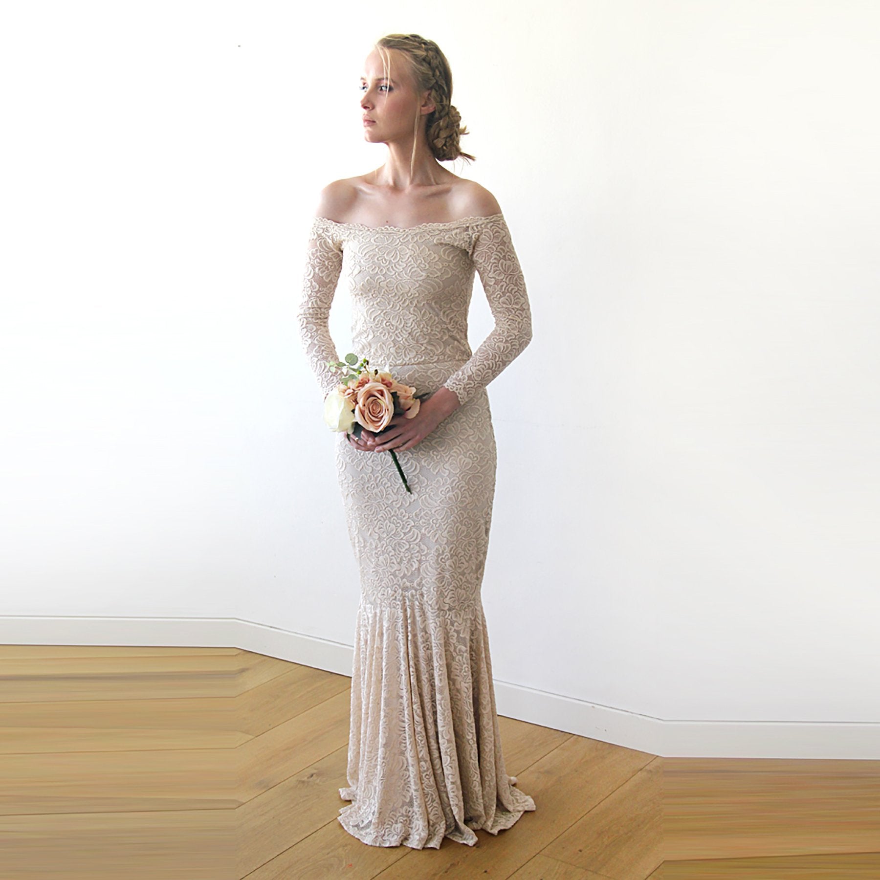 Champagne Mermaid Dress #1214 Champagne Mermaid Dress #1214