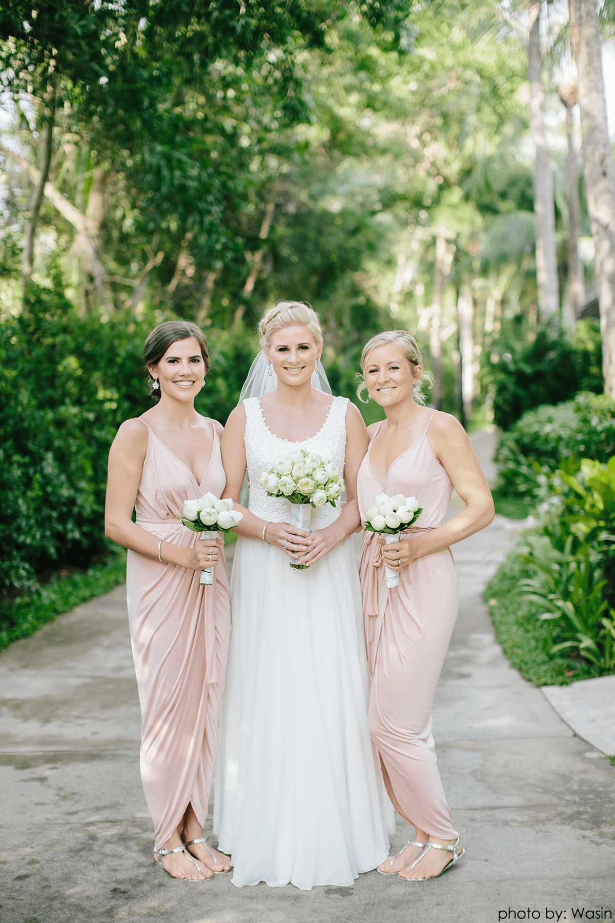 Blush pink wrap maxi dress clearance