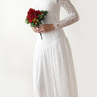 Bohemian bridal lace dress #1182 Maxi Blushfashion LTD