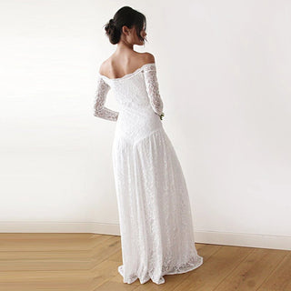 Bohemian bridal lace dress #1182 Maxi Blushfashion LTD