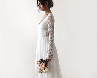 Bohemian wedding  Lace dress   #1187 Maxi Blushfashion LTD
