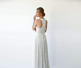 Halter neckline  wedding dress with pockets  #1221 Maxi Blushfashion LTD
