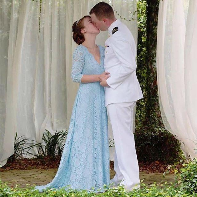 Light Blue Lace Dress #1124 - Main Image