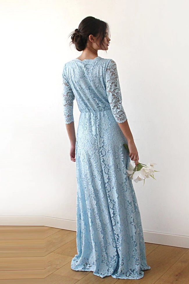 Light Blue Lace Dress #1124