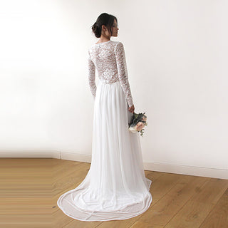 Bohemian wedding  Lace dress   #1187 Maxi M-L Blushfashion LTD