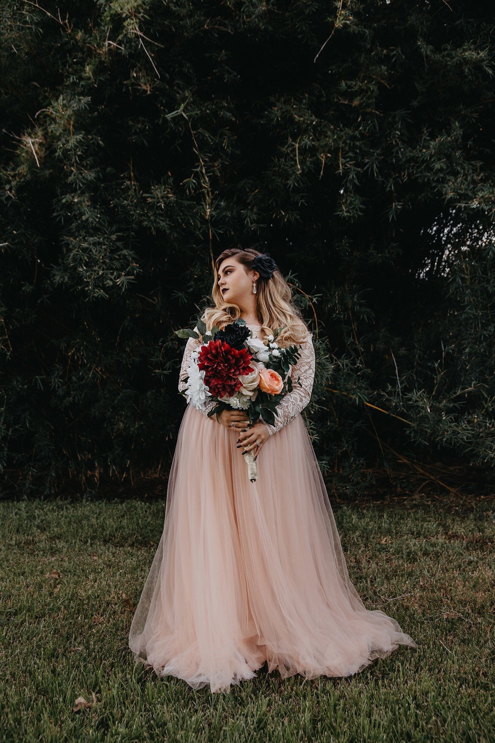 Pink and Colourful Wedding Dress in Auckland - Dell'Amore Bridal