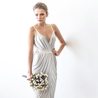 Ivory Tulip Wrap Maxi Dress #1033 Maxi XXS-XS Blushfashion LTD