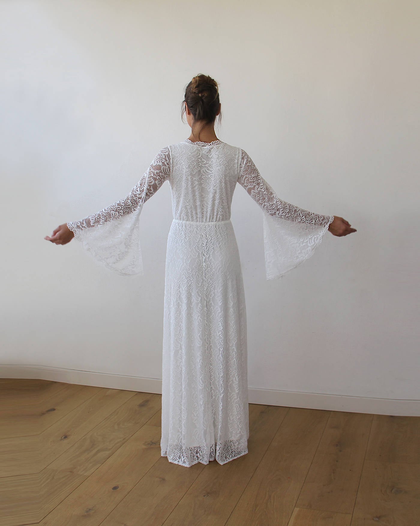 Maternity Bell Sleeves Dress #1167 Maternity Bell Sleeves Dress #1167