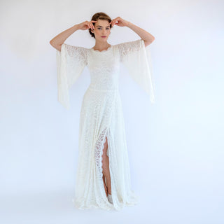 Angel Sleeve Bridal Gown #1502 Maxi Blushfashion