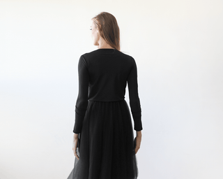 Black maxi tulle dress  #1066 Maxi Blushfashion