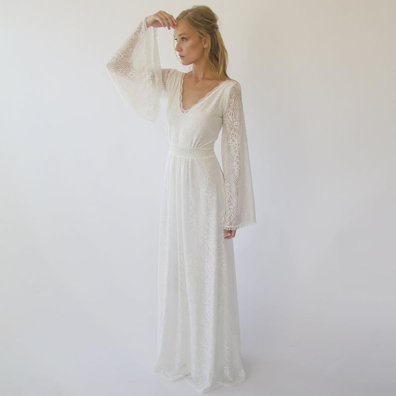 Dress with bell sleeves #1284 Dress with bell sleeves #1284