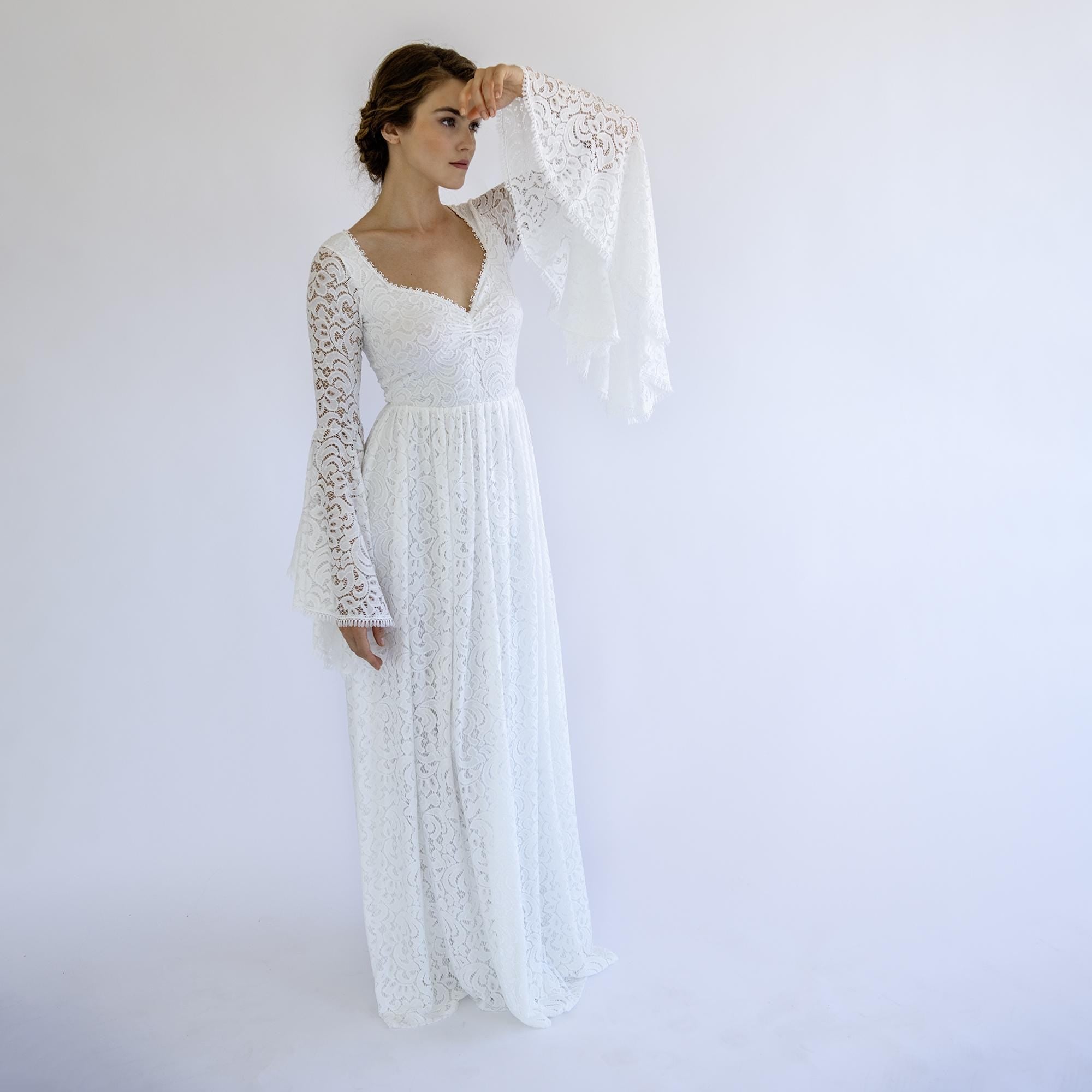 Boho Bell Sleeve Dress #1319 Boho Bell Sleeve Dress #1319