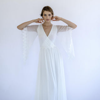 Boho Chiffon Wedding Dress #1503 Maxi Blushfashion