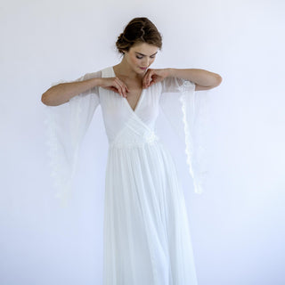 Boho Chiffon Wedding Dress #1503 Maxi Blushfashion