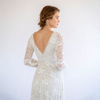 Boho Lace Wedding Dress #1484 Maxi Blushfashion