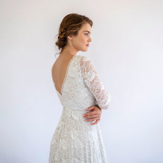 Boho Lace Wedding Dress #1484 Maxi Blushfashion