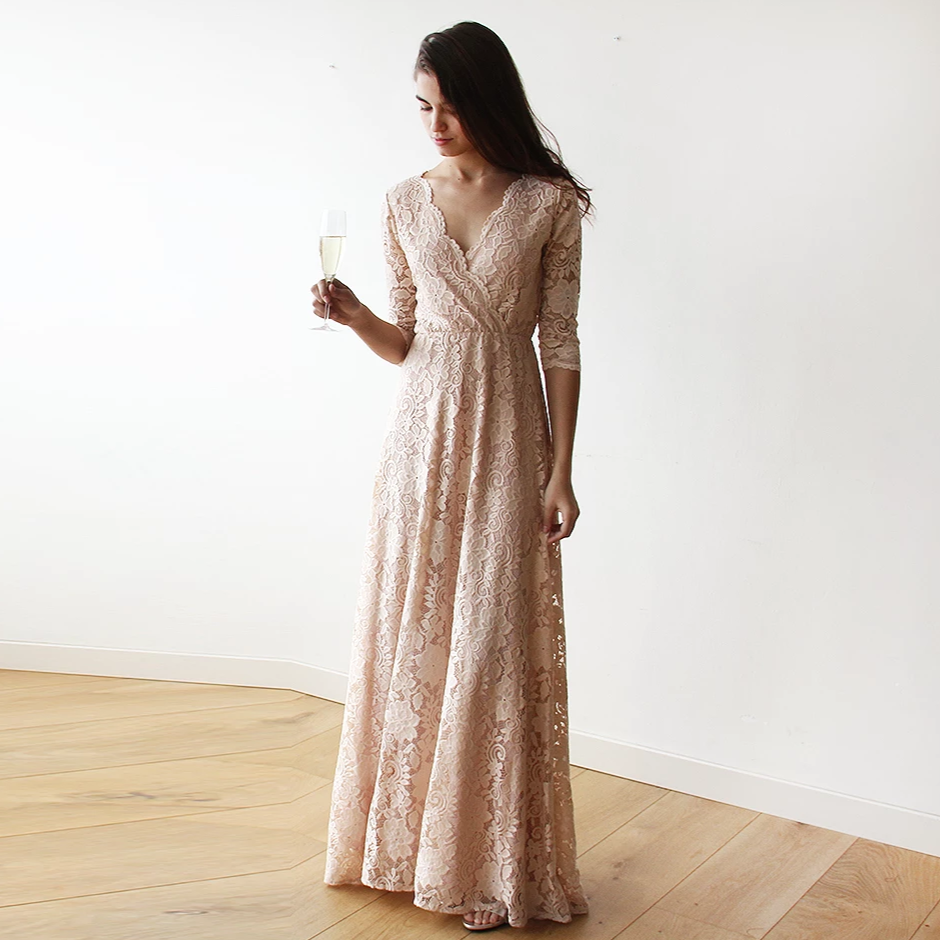 Blush lace dress #1124 Blush lace dress #1124