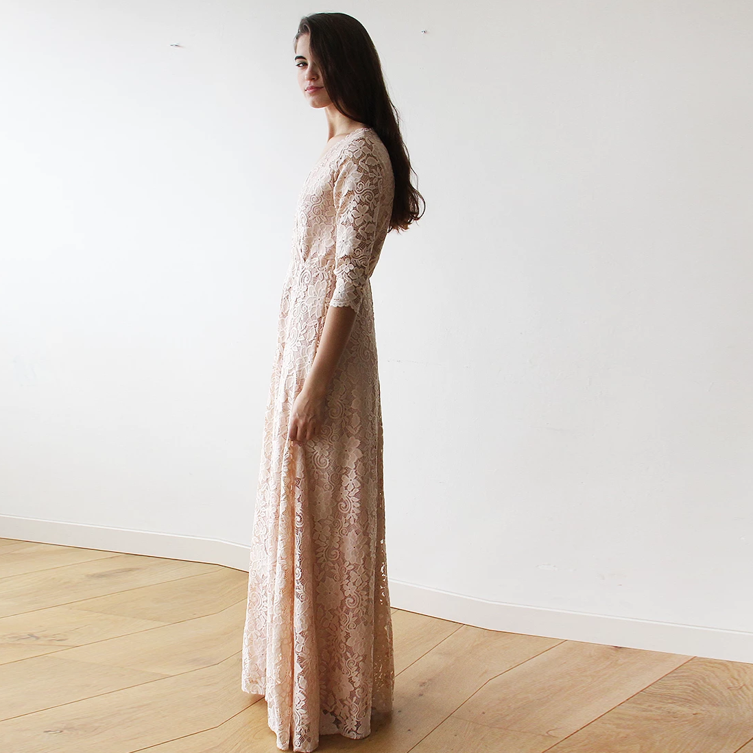 Boho blush 2025 maxi dress