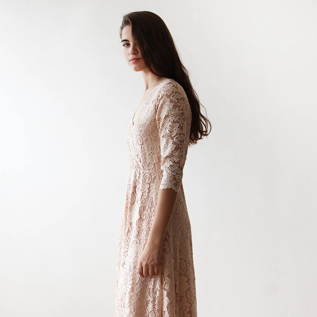Blush lace dress #1124 Blush lace dress #1124