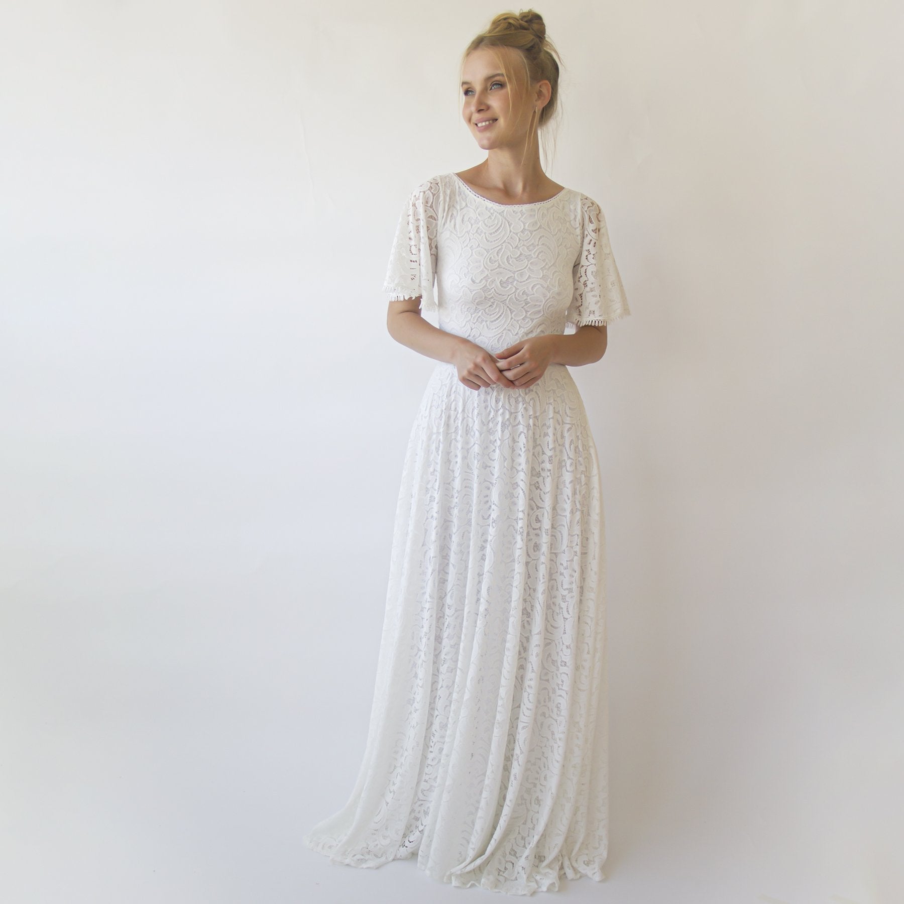 Bohemian dress with pockets #1318