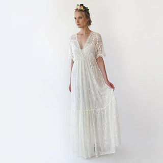 Boho bat sleeves dress #1241 Maxi Custom Order Blushfashion