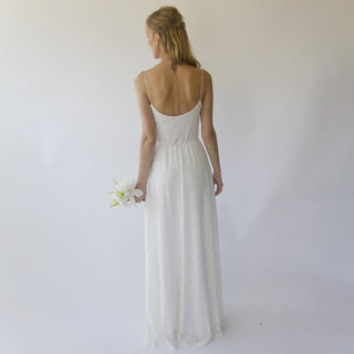 Draped lace wedding dress #1301 Maxi Blushfashion