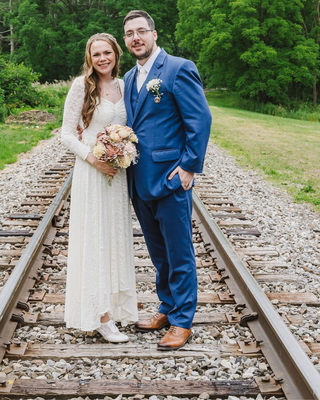 Ivory Sweetheart Lace Wedding Dress with Long Sleeves #1361 Maxi Blushfashion