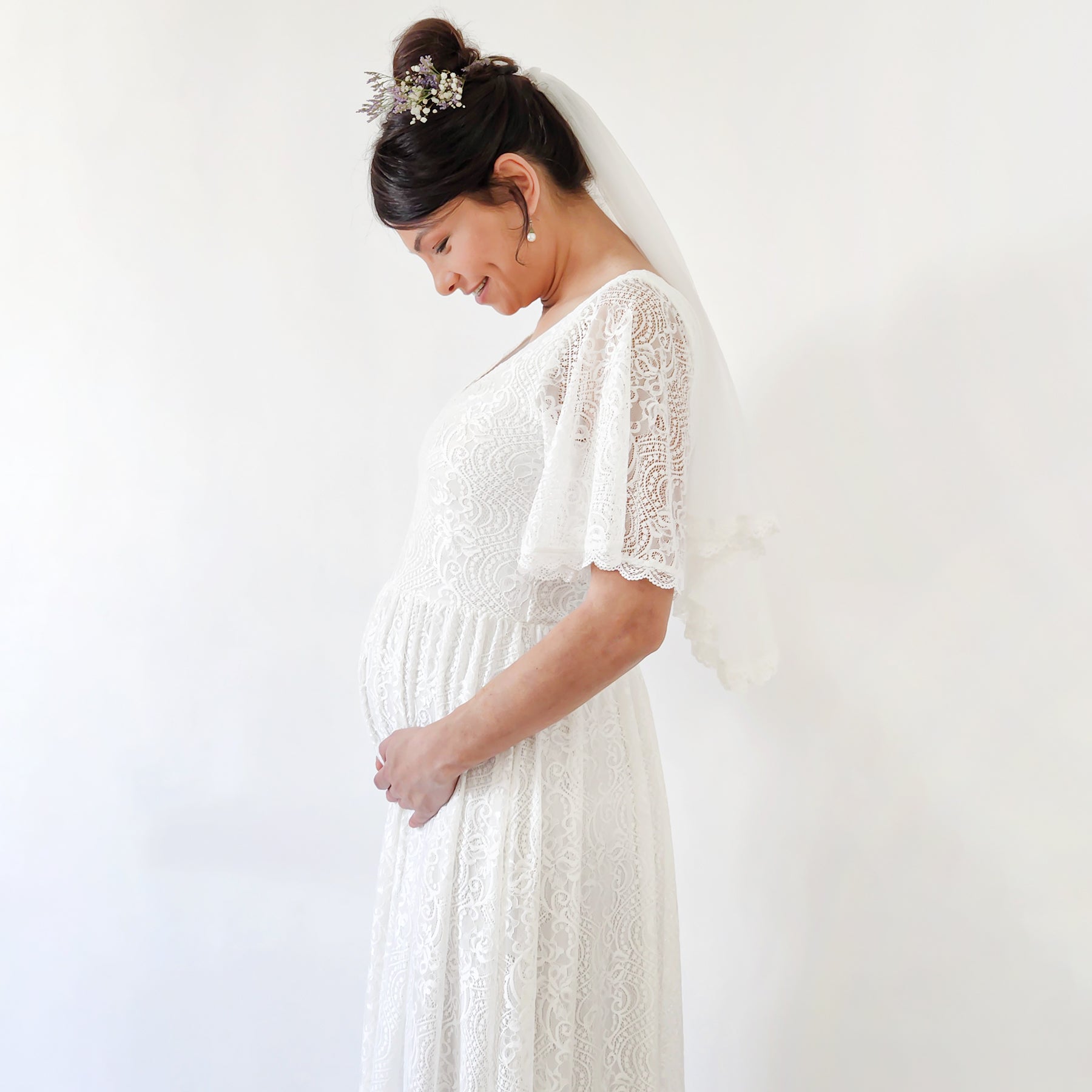 Maternity Butterfly Dress #7017 Maternity Butterfly Dress #7017