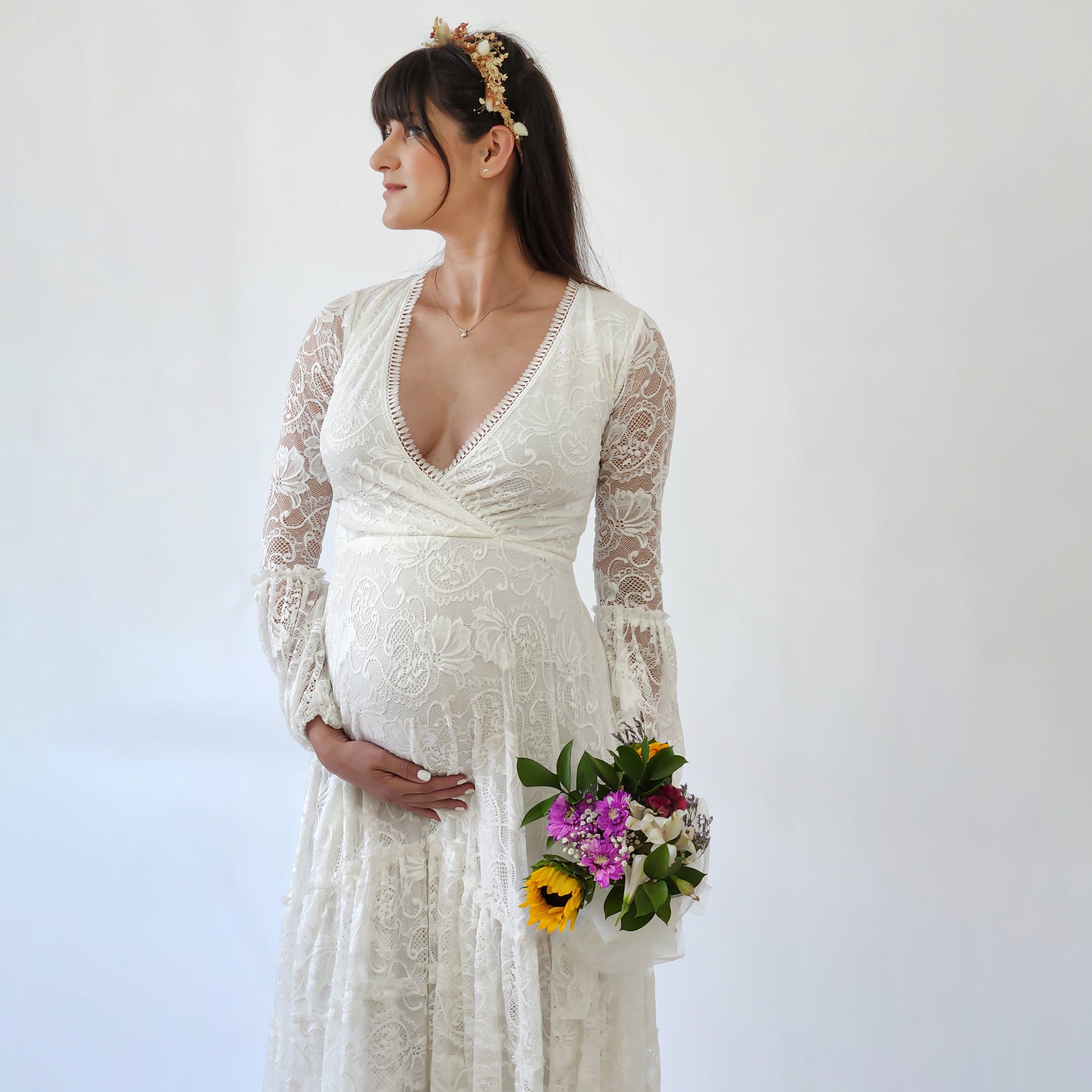 Maternity Gipsy layered Dress #7023 Maternity Gipsy layered Dress #7023