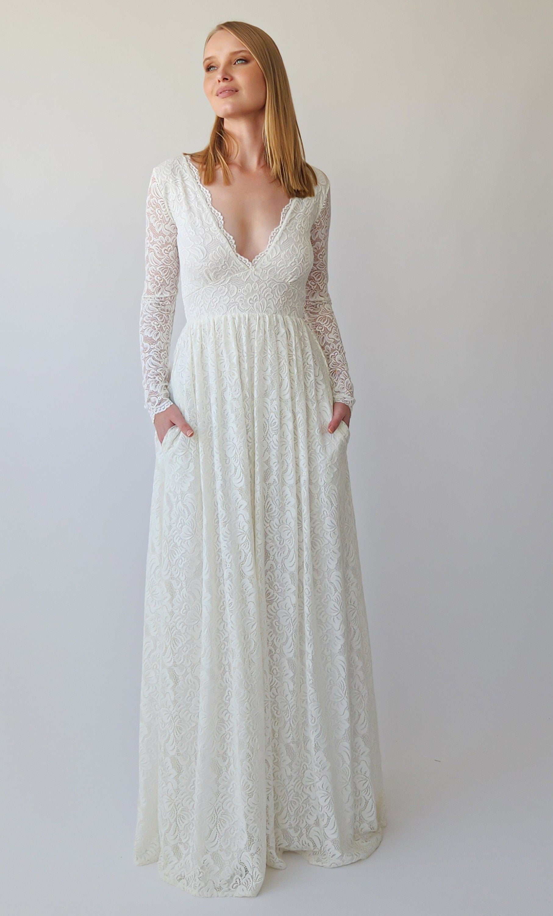 Open Back lace gown #1388