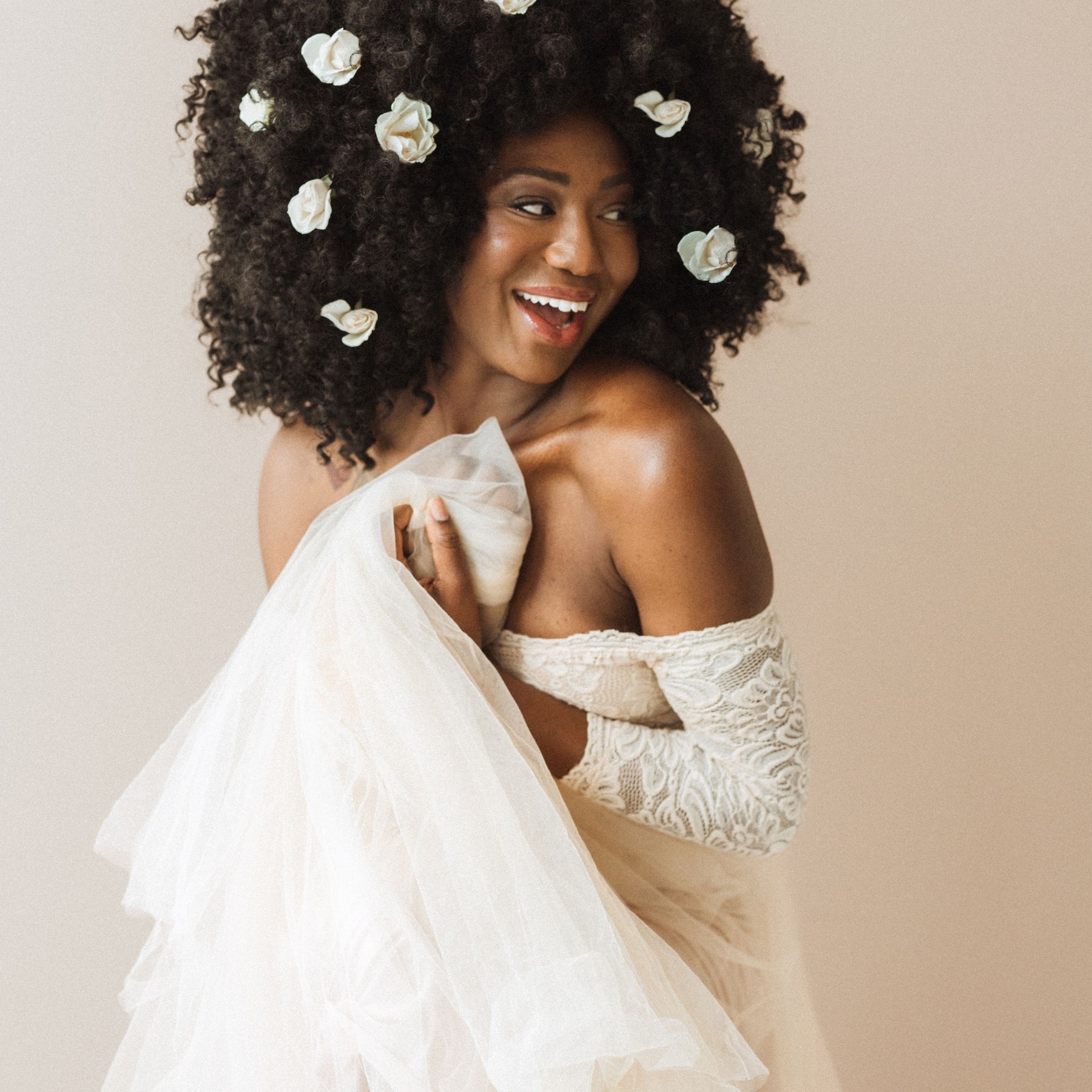 Off-The-Shoulder Ivory Wedding Dress #1134 Off-The-Shoulder Ivory Wedding Dress #1134