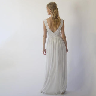 Open back wedding dress #1286 Maxi Blushfashion