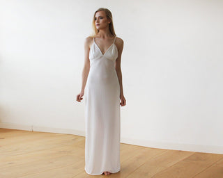 Round Neckline Bridal Lace Dress  #1147 Maxi Blushfashion