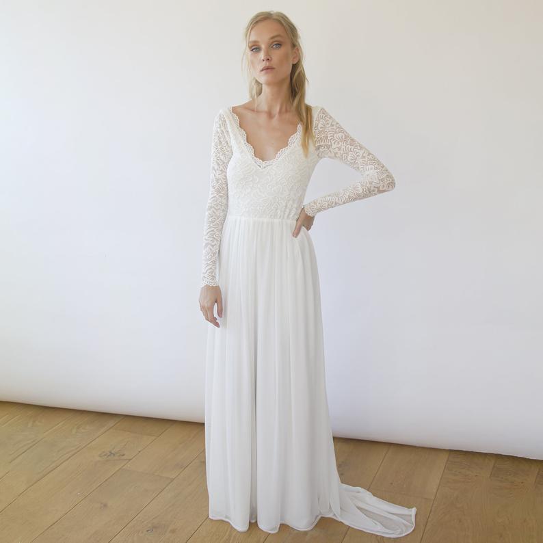 Vintage Backless wedding dress #1290 Vintage Backless wedding dress #1290