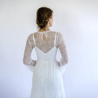 Vintage Lace Wedding Dress #1498 Maxi Blushfashion